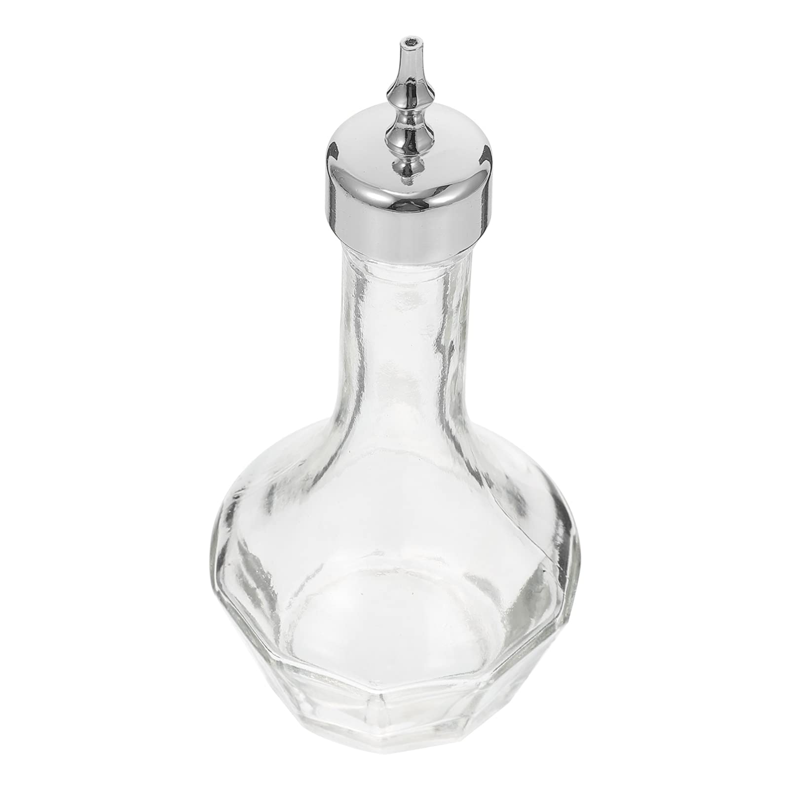 Premium Glass Bitters Bottle with Stainless Steel Dasher - Essential Bar Tool for Crafting Cocktails, Perfect for Old Fashioned, Manhattan & Home Mixology