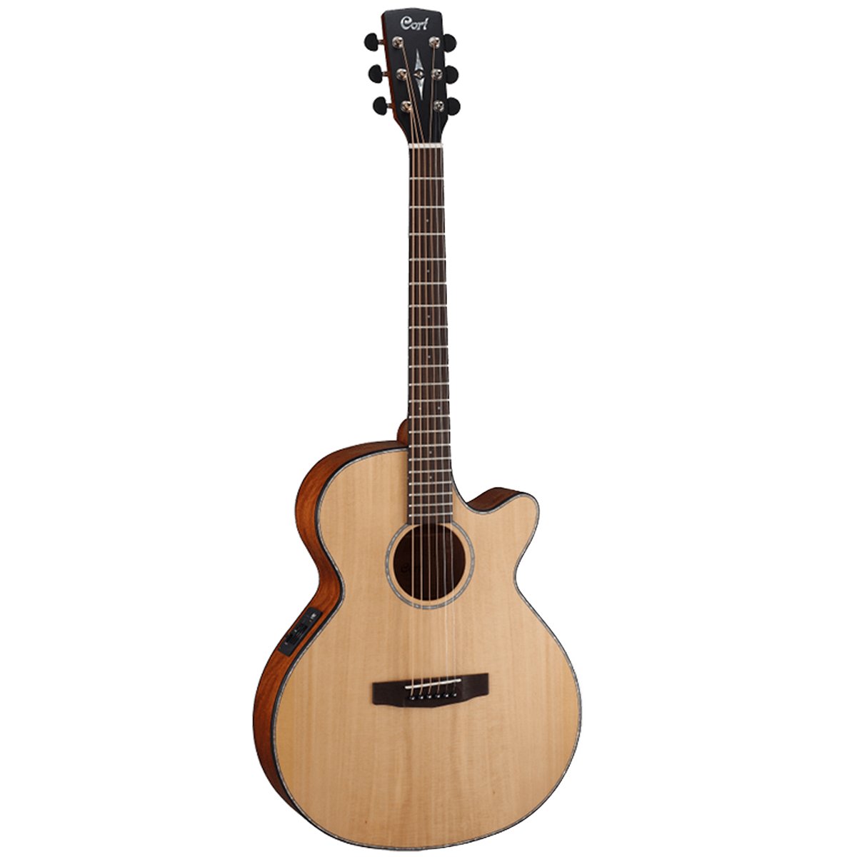 Cort SFX E NS Acoustic Guitar - Natural Satin Finish | Perfect for Beginners, Live Performances & Studio Recording