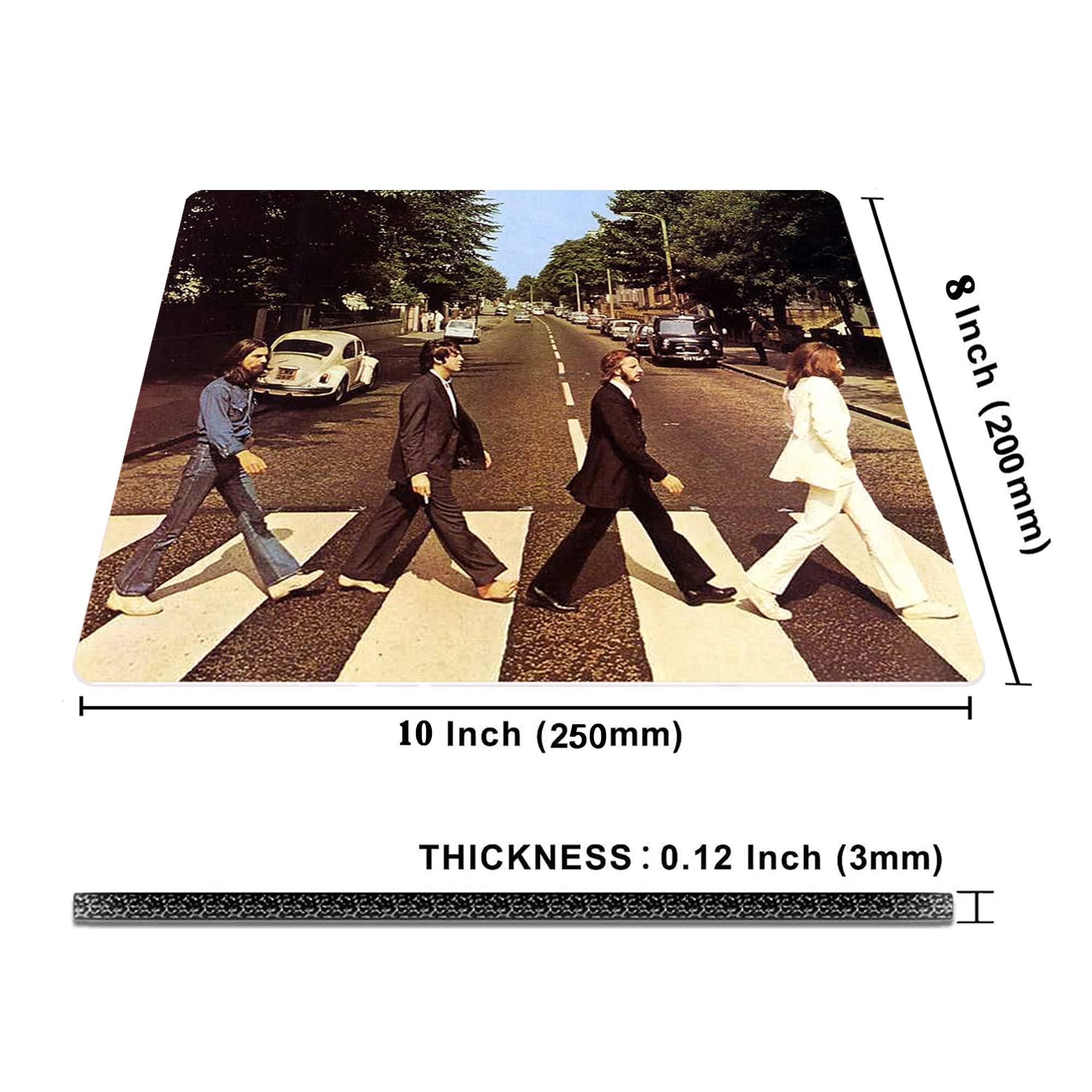 The Beatles Forever Live Mouse Pad - Non-Slip Gaming Mouse Mat with Rubber Base for Laptop & Wireless Mouse - Perfect Desk Decor for Office, Gaming & Home Workspace