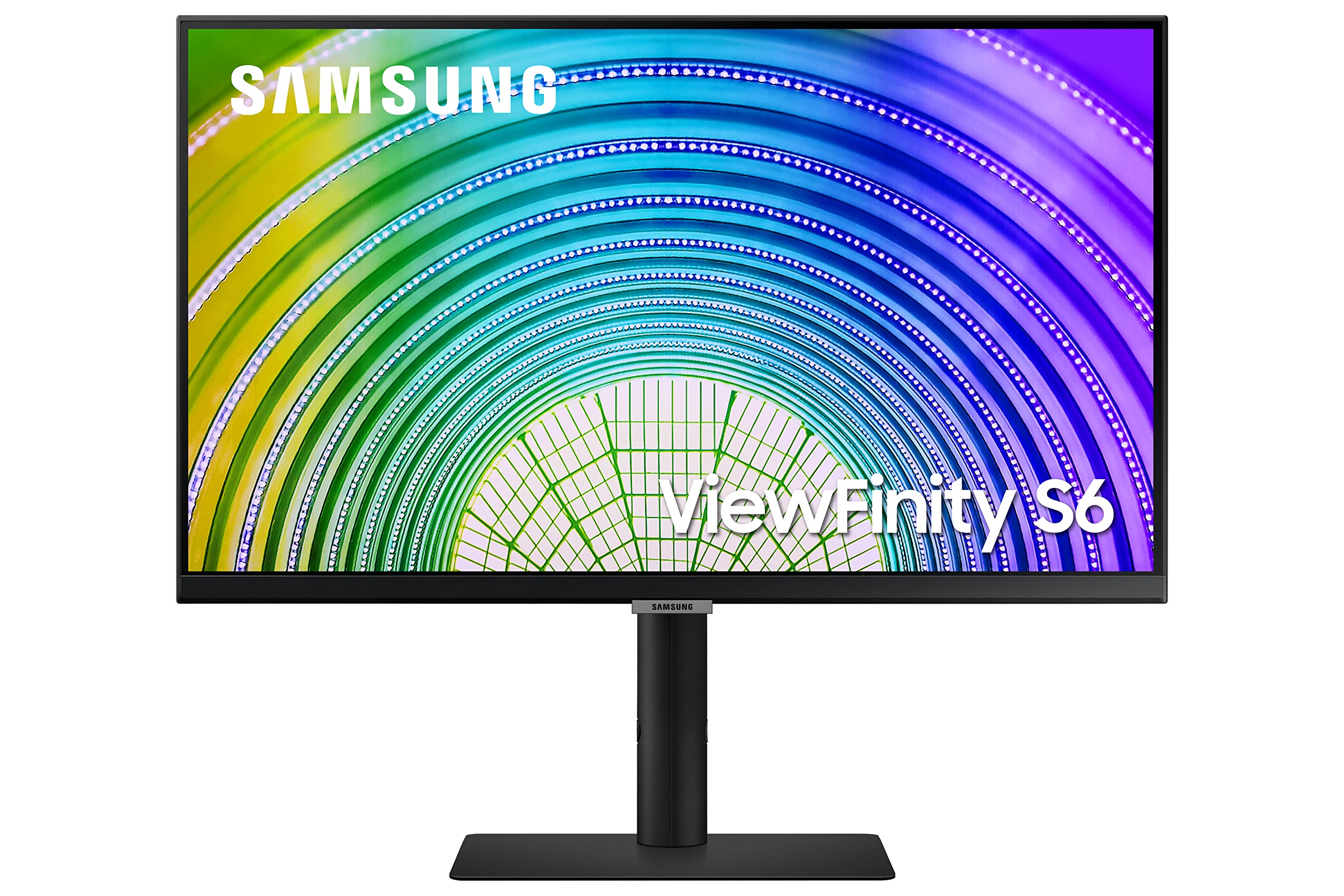 SAMSUNG 24 Inch QHD 1440p IPS Computer Monitor - 75Hz, HDR10, 1 Billion Colors, TUV Eye Care, HDMI, Vertical Stand (LS24A600NWNXGO) - Perfect for Home Office, Gaming & Graphic Design