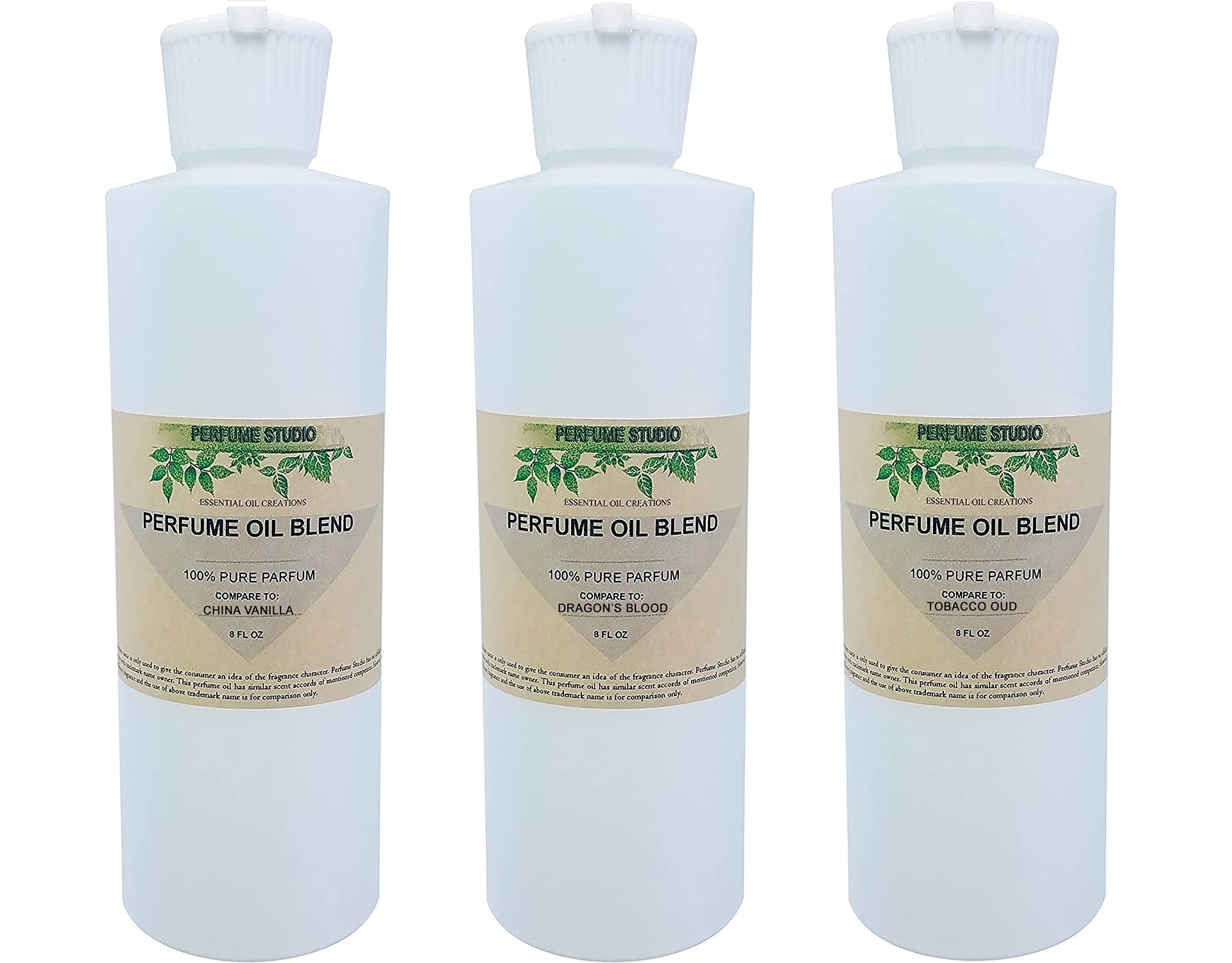 Premium Fragrance Oils Set - Vanilla, Dragon's Blood, Oud & Wood Scents (3-Pack, 8oz Each) for Soap Making, Candle Crafting, Bath Bombs, Lotions, Room Sprays & Cologne DIY - Perfect for Home Spa, Aromatherapy & Gift Giving