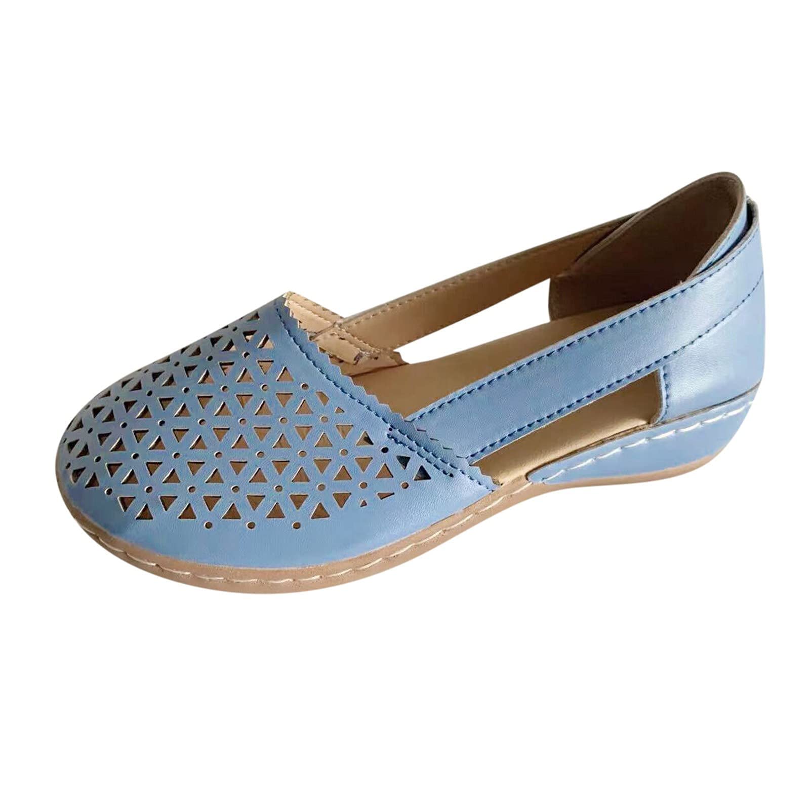 Women's Comfortable Hollow Platform Sandals - Breathable Slip-On Jelly Slides for Summer | Casual Flat Sandals in Black & Navy Blue | Perfect for Beach, Pool, and Everyday Wear