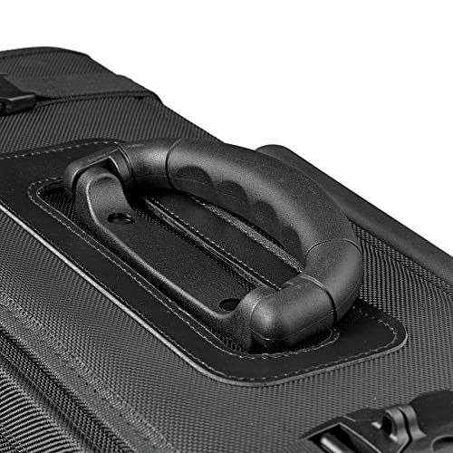 Solo Morgan Rolling Hard Side Catalog and Laptop Case - Black | Durable Business Travel & Office Organizer for Documents, Files & 17