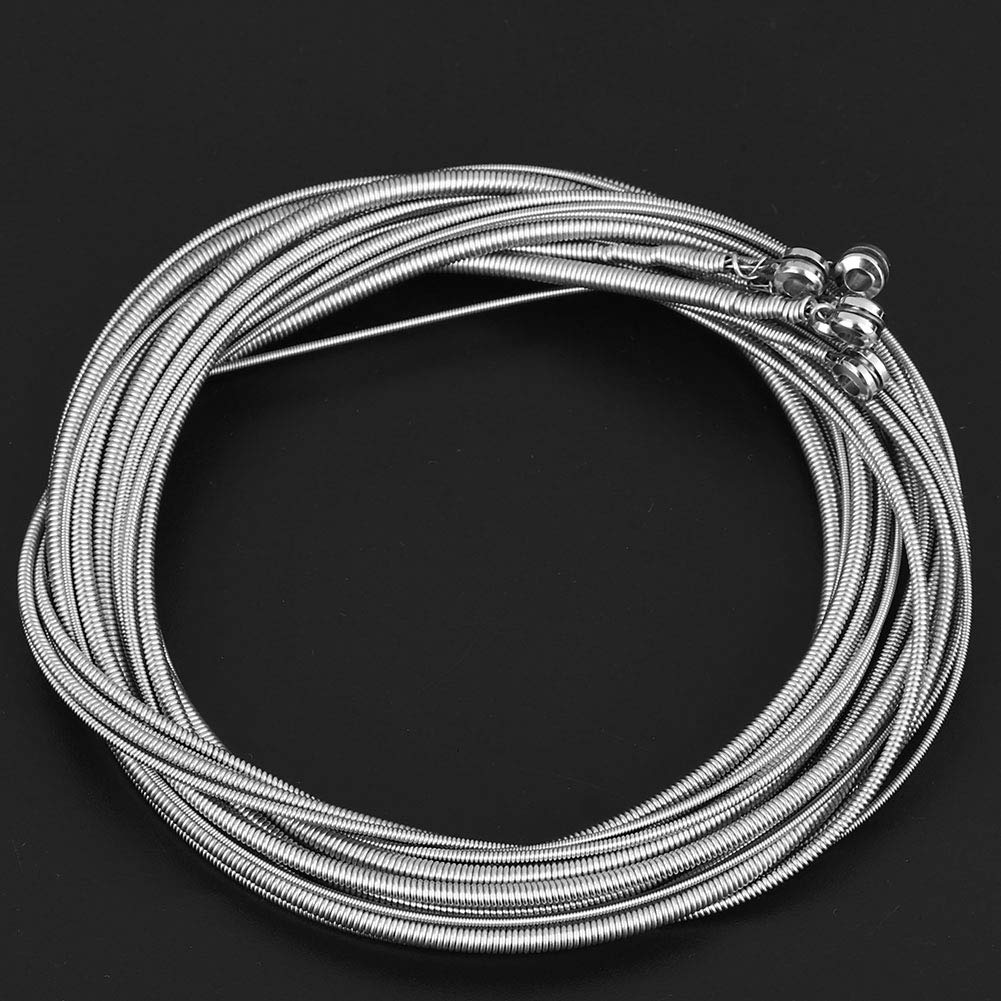 Premium Steel Alloy 5-String Bass Guitar Strings - Silver Electric Bass Strings for Beginners & Students | Perfect for Practice, Live Performances & Studio Recording