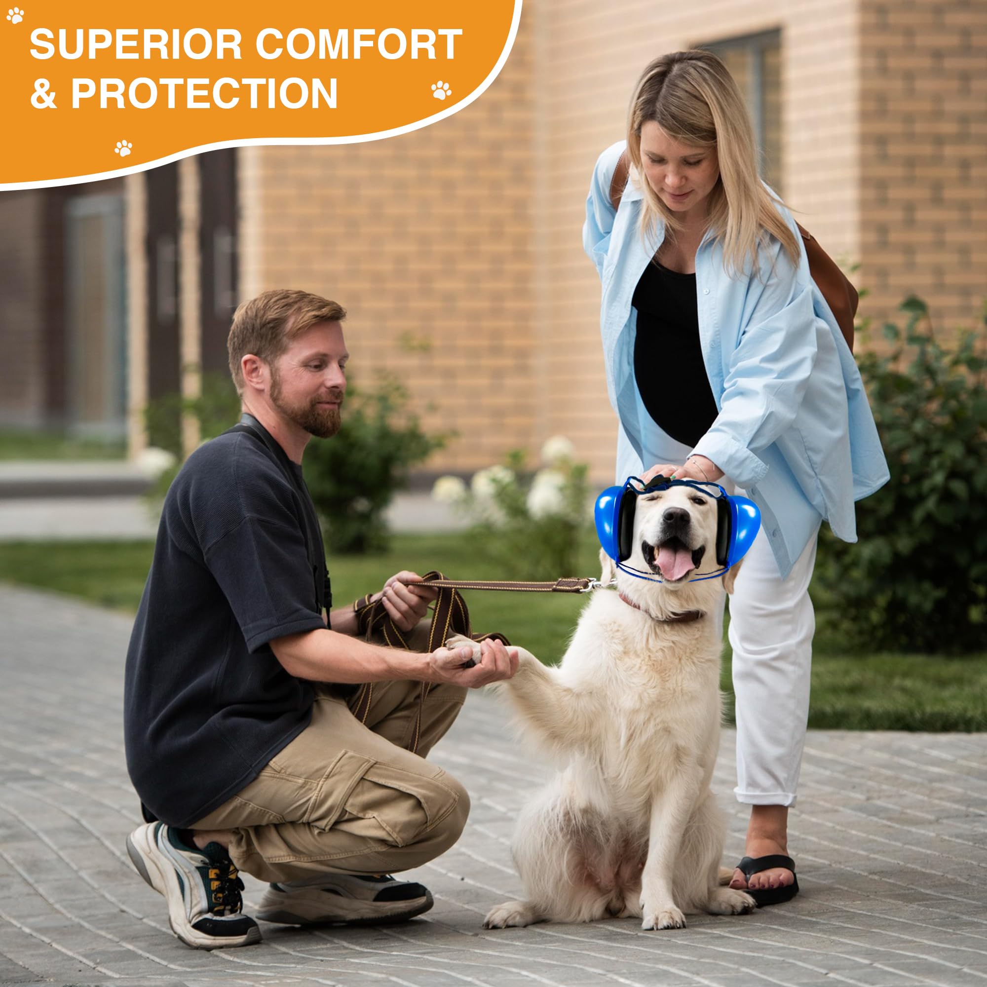 Noise Cancelling Headphones for Dogs - Ear Muffs for Noise Protection, Anxiety Relief During Fireworks & Thunderstorms (Perfect for Travel, Grooming & Vet Visits)