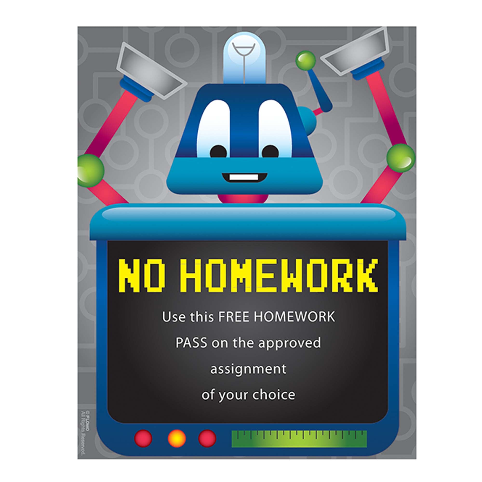 40 Sheet Homework Pass Coupons - 6.5