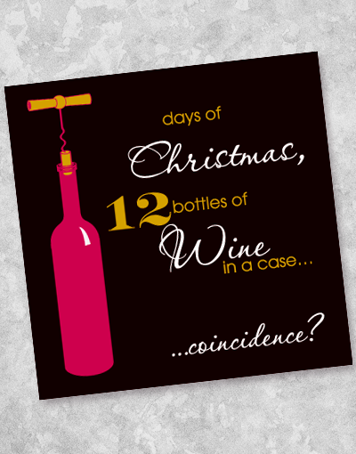12 Days of Christmas Wine Beverage Napkins - 20 Count Holiday Party Napkins for Wine Tasting, Christmas Dinner, and Festive Gatherings
