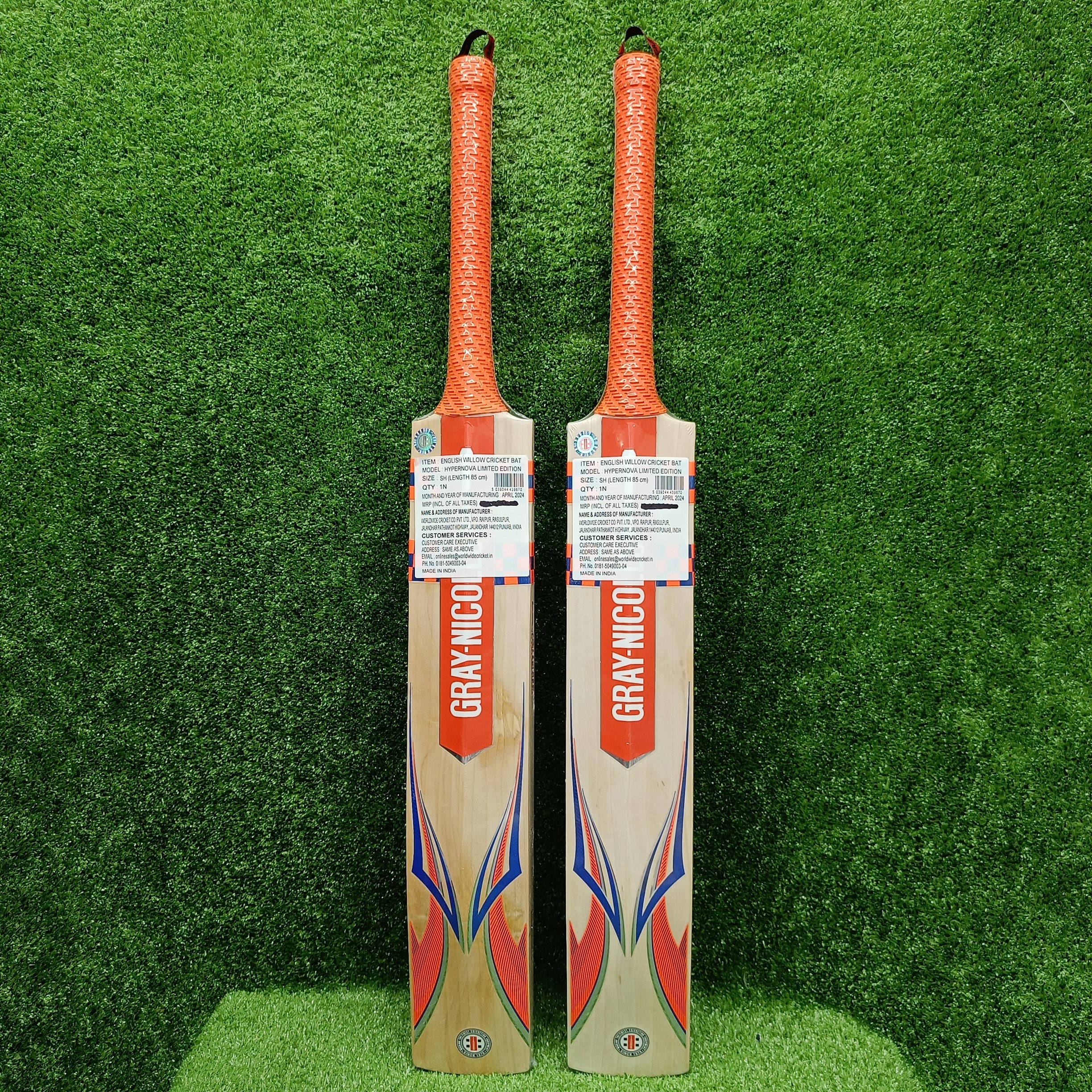 Premium Gray Nicolls HyperNova Limited Edition English Willow Cricket Bat - Professional Grade for Tournament Play & Training Sessions