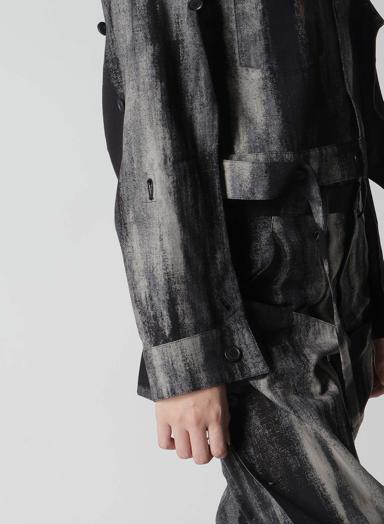 Discharge PT Denim Jacket with Button Details - Stylish Casual Outerwear for Men & Women | Perfect for Streetwear, Layering, and Everyday Fashion
