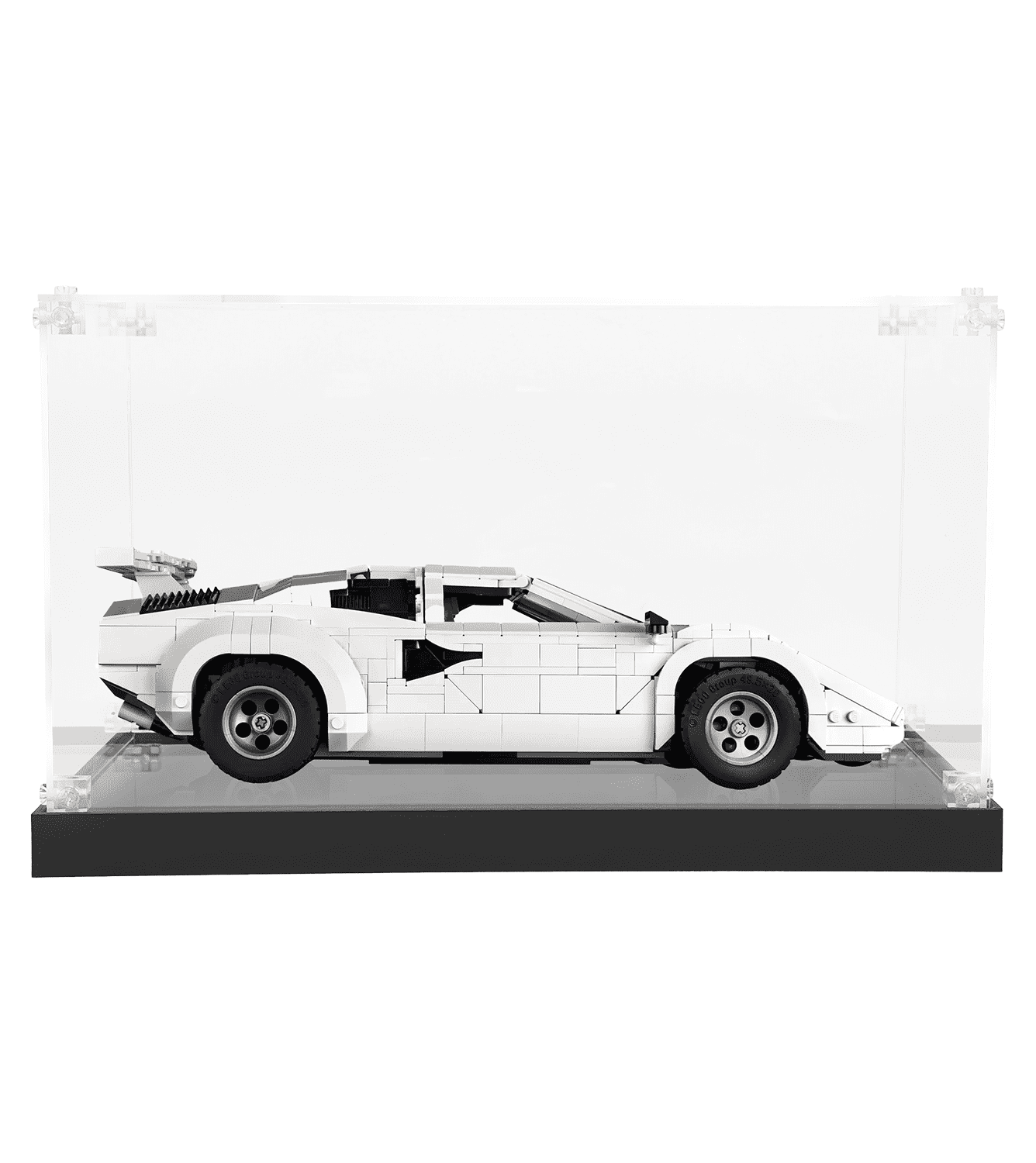 LEGO Lamborghini Countach 5000 Quattrovalvole 10337 Display Case - Clear Protective Showcase for LEGO Technic Car Model - Perfect for Home Decoration, Office Display & Collector's Showcase
