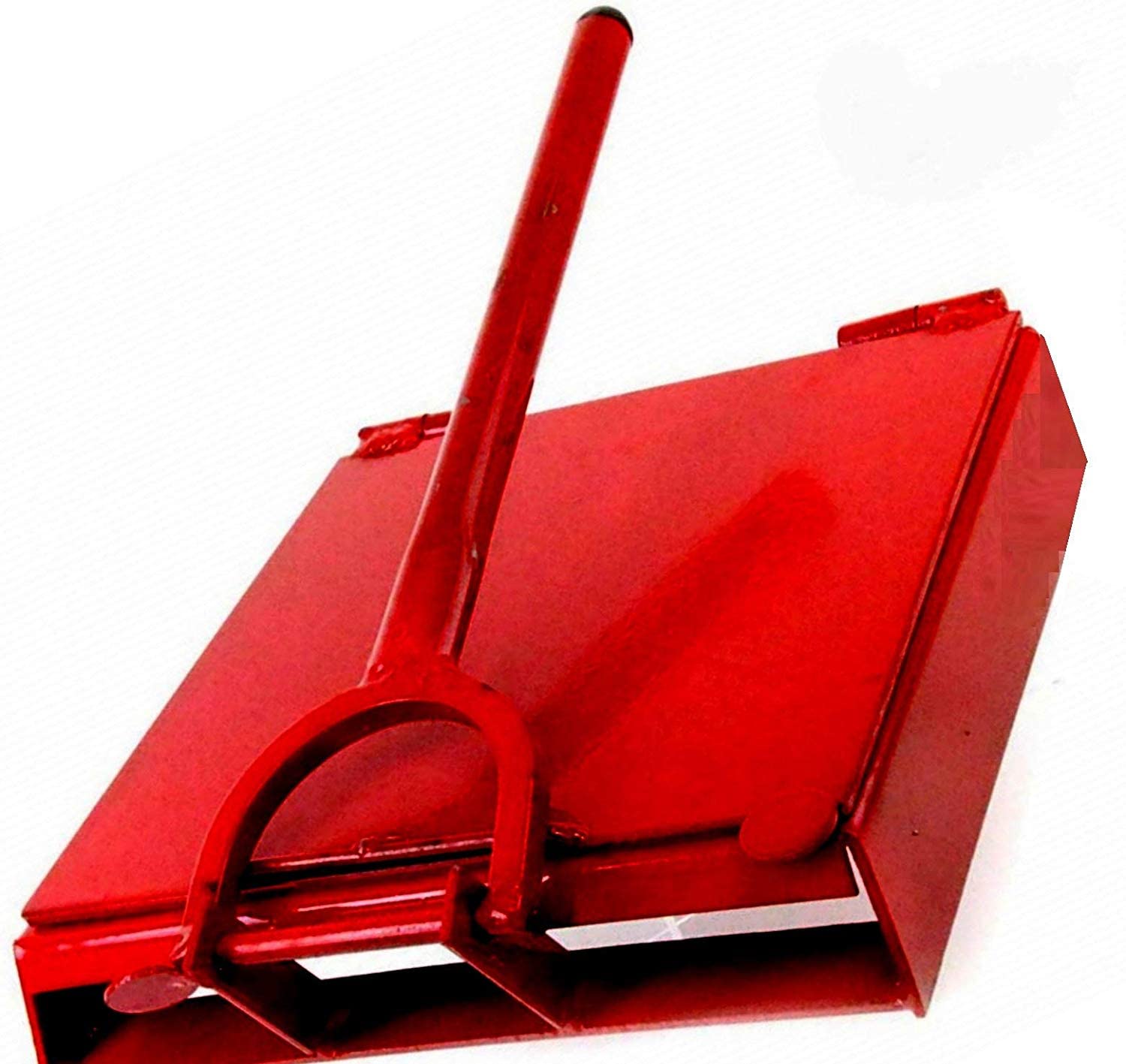 Authentic Mexican Red Manual Corn & Flour Tortilla Press - 10x10 Inch Heavy Duty Cast Iron Tortilla Maker for Homemade Tacos, Quesadillas & Burritos - Perfect for Mexican Cuisine & Family Cooking