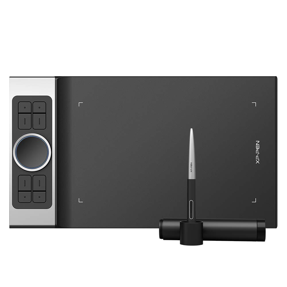 XP-PEN Deco Pro Medium Graphic Drawing Tablet - 11x6 Inch, 8192 Pressure Levels, Tilt Support, 2 Wheels & 8 Shortcut Keys | Perfect for Digital Art, Animation, Photo Editing & Online Teaching