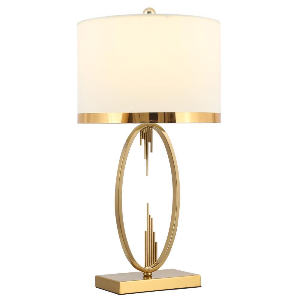 Modern Metal Table Lamp - Adjustable LED Desk Light for Home Office, Bedroom & Study - Dimmable & Energy Efficient Lighting for Reading & Working