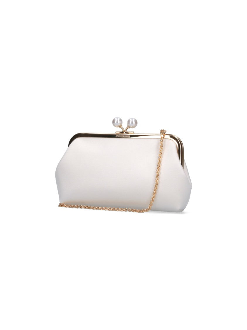 Custom Maud Pearls Pouch - Elegant White Clutch for Women | Perfect for Weddings, Parties & Special Occasions