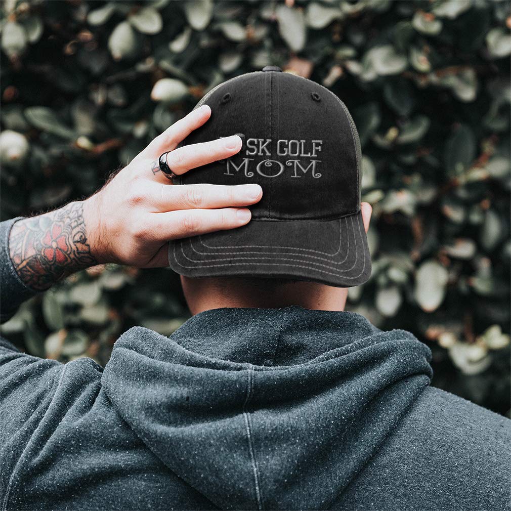 Richardson Trucker Mesh Hat - Breathable Cotton Snapback Cap for Men & Women - Dad Hat & Disc Golf Accessory - Perfect for Outdoor Sports, Casual Wear & Gifts (Black/Charcoal)