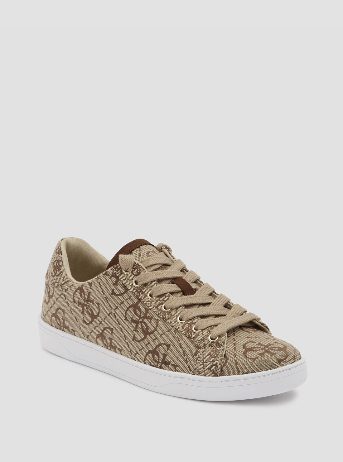 Rosalia Brown Logo Low Top Sneakers - Stylish & Comfortable Casual Shoes for Women | Perfect for Walking, Running & Everyday Wear