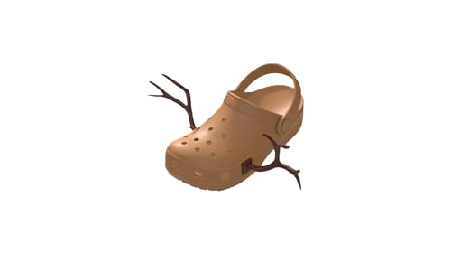 3D Printed Deer Antler Attachments for Crocs - Made in USA - Funny & Unique Shoe Accessories for Halloween, Cosplay & Outdoor Adventures
