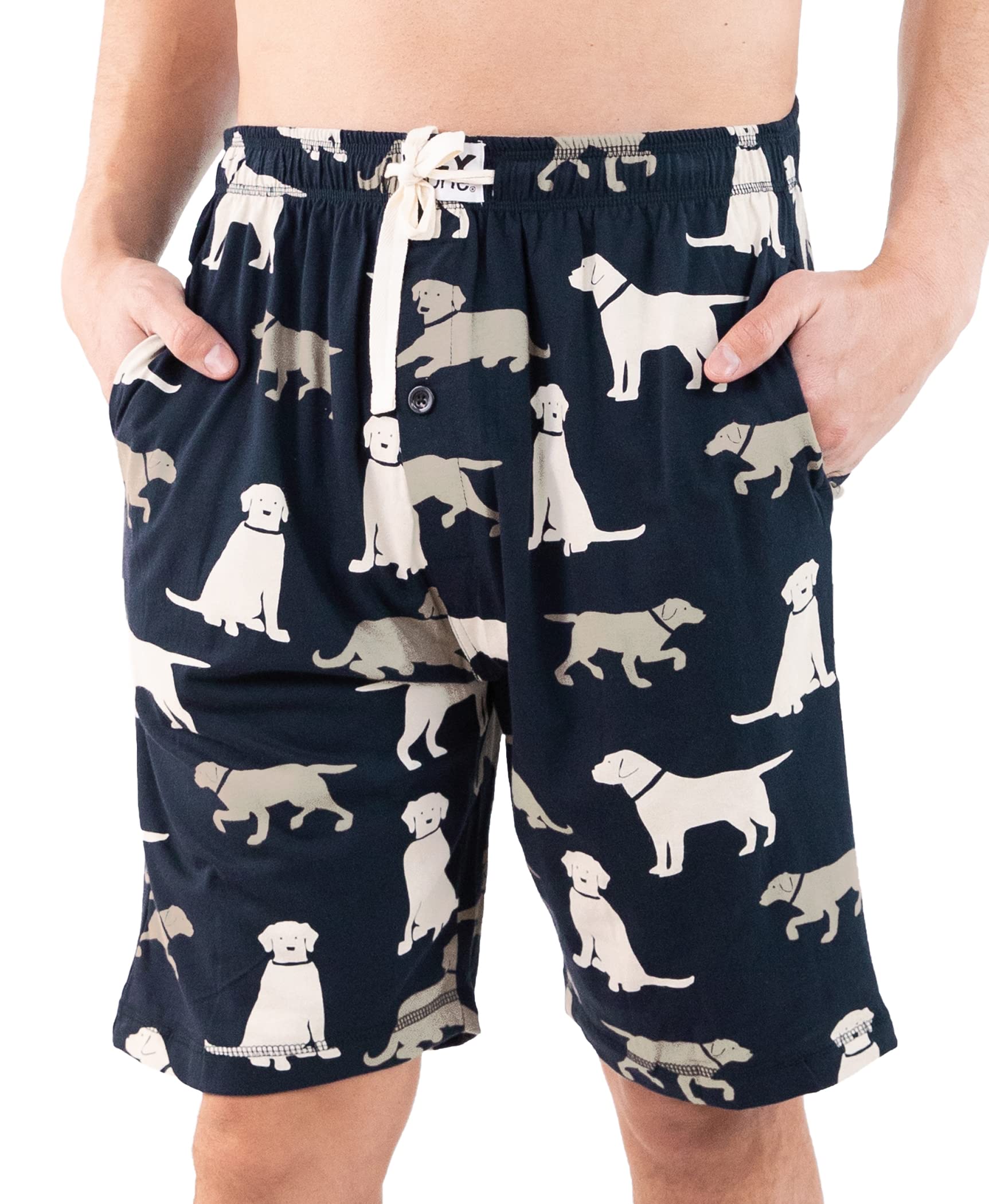 Lazy One Men's Pajama Shorts - Soft & Comfortable Sleepwear Pants for Lounge & Nightwear | Perfect for Summer, Travel & Relaxing at Home