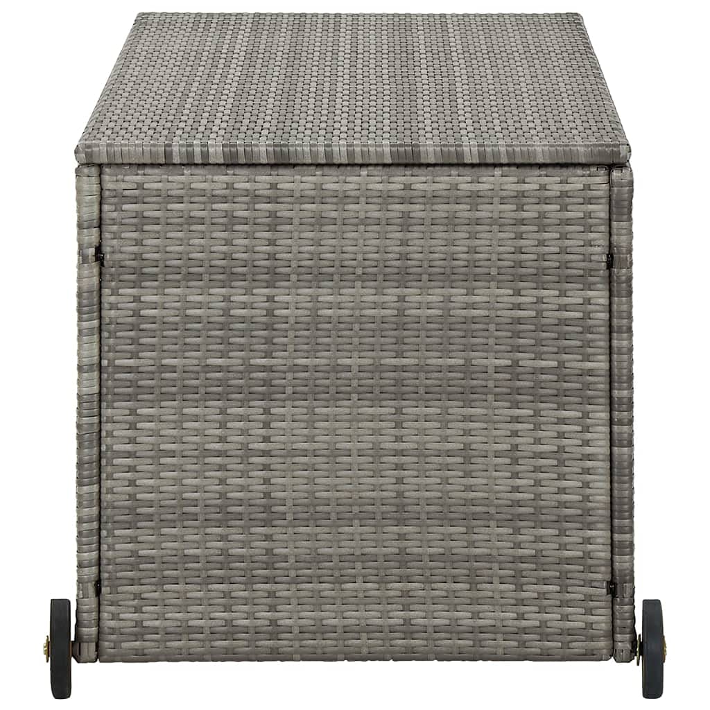 vidaXL Outdoor Storage Box with Lid - Waterproof Deck Box, Patio Cabinet & Storage Chest for Outdoor Cushions, Pillows, Garden Tools & Pool Supplies - Light Gray - Perfect for Backyard, Patio & Poolside Organization