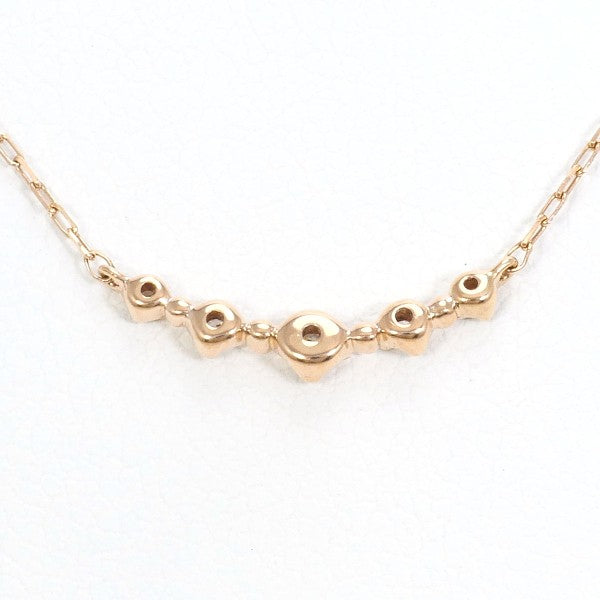 4℃ K10 Pink Gold Diamond Necklace for Women - Elegant 18K Rose Gold Pendant Jewelry Gift for Anniversary, Valentine's Day & Special Occasions