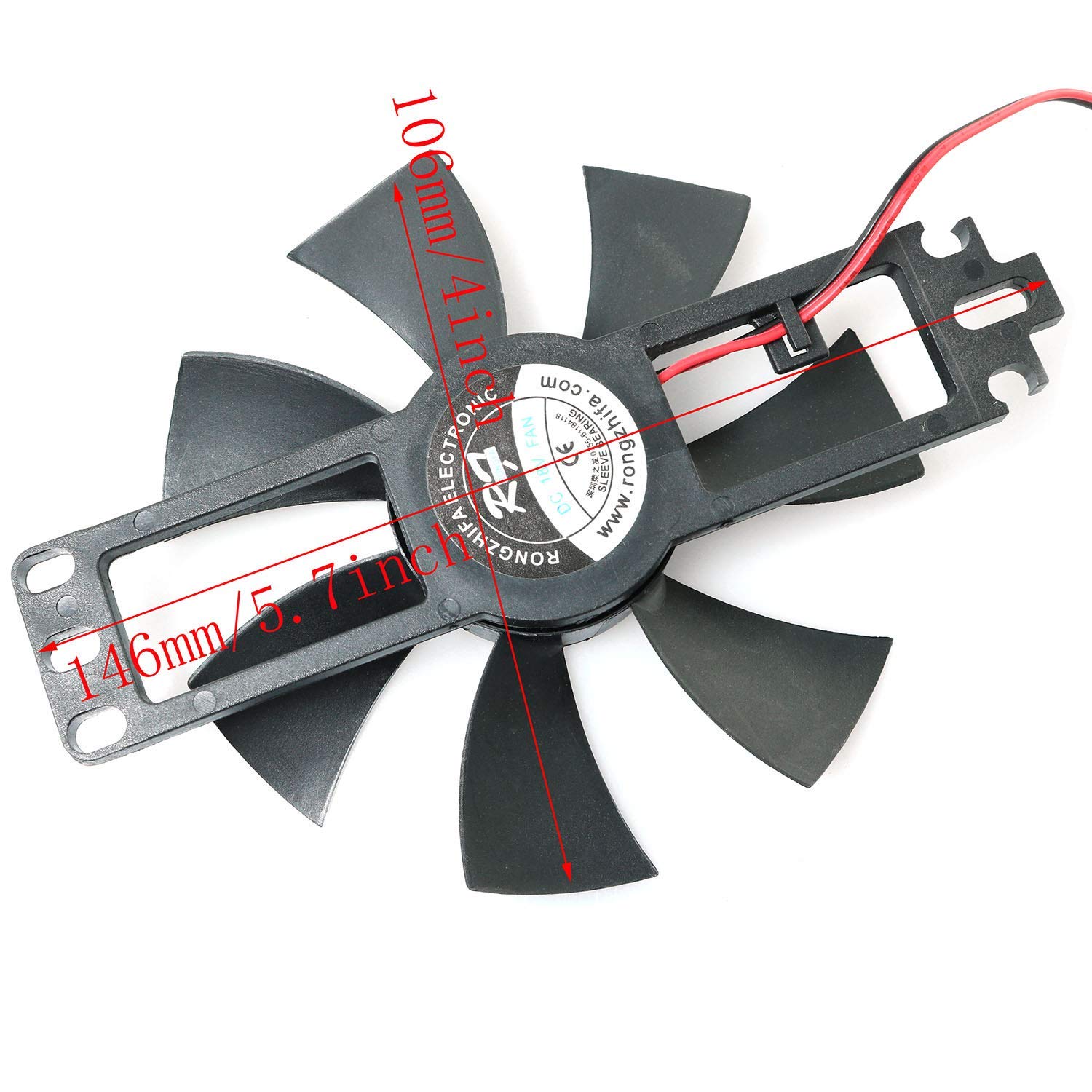 2PCS Black DC 18V Brushless Cooling Fan for Induction Cooker - Quiet & Durable Plastic Fan for Home Kitchen Appliances, Perfect for Stove Cooling & Ventilation