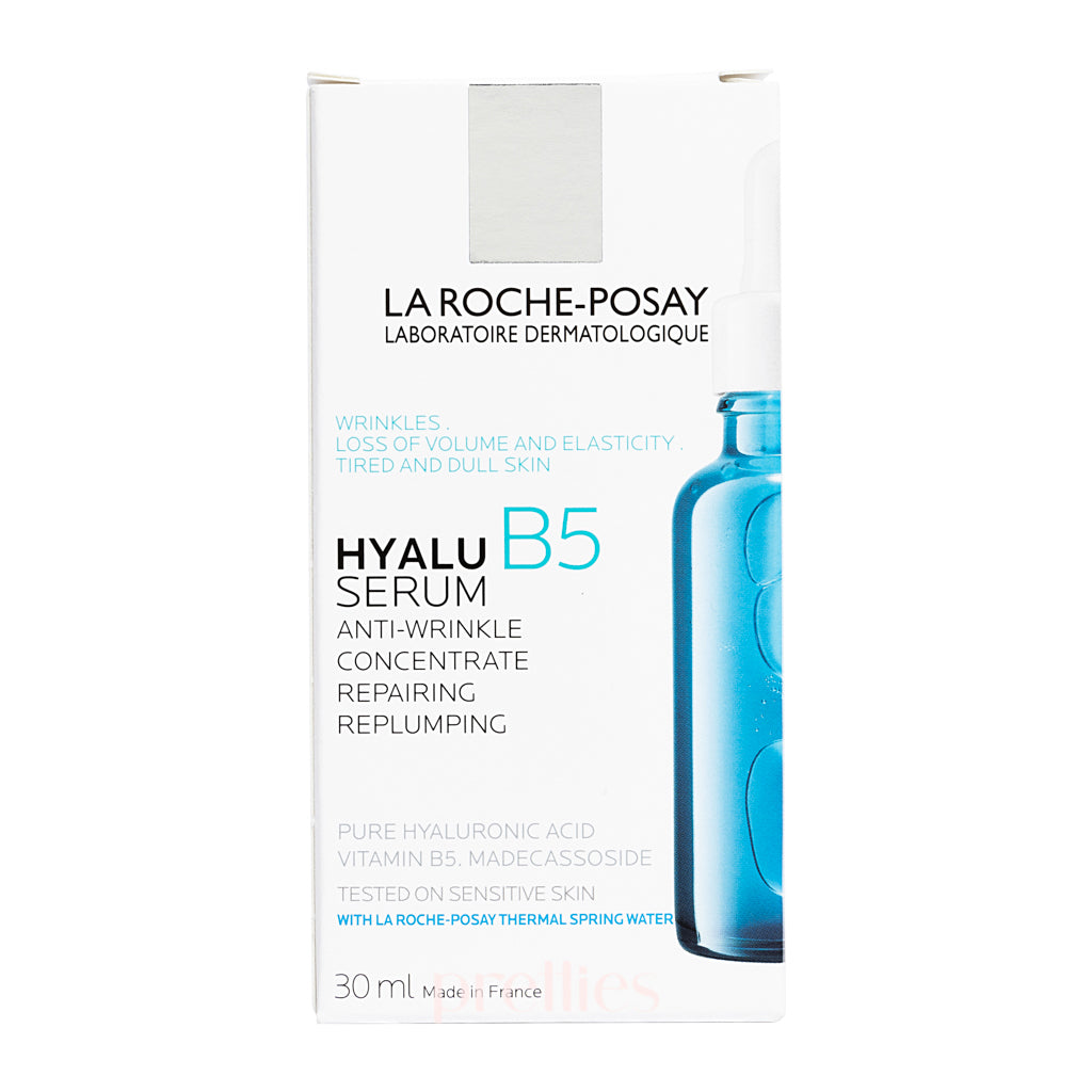 La Roche-Posay Hyalu B5 Hyaluronic Acid Serum 30ml - Hydrating & Plumping Face Serum for Dry Skin - Reduce Wrinkles & Fine Lines - Perfect for Daily Skincare Routine & Nighttime Use