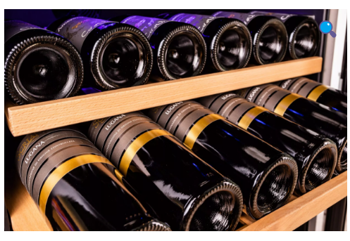 Chateau CW 1700ED AT 171 Bottle Wine Cooler Refrigerator - Dual Zone Temperature Control for Red & White Wine - Perfect for Home Bars, Restaurants, and Wine Cellars