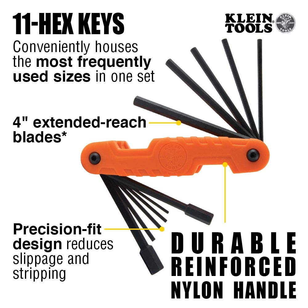 Klein Tools Digital Level & Angle Gauge with Folding Hex Key Set - Professional Precision Measuring Tool for Construction, Carpentry & DIY Projects