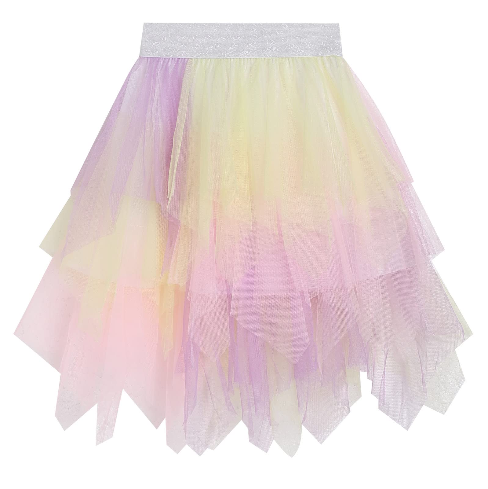 LX7 Baby Girls' Tutu Skirt - Toddler Layered Tulle Ballet Dance Dress for Princess Party, Birthday, Photo Shoot & Performance (Multicolored)