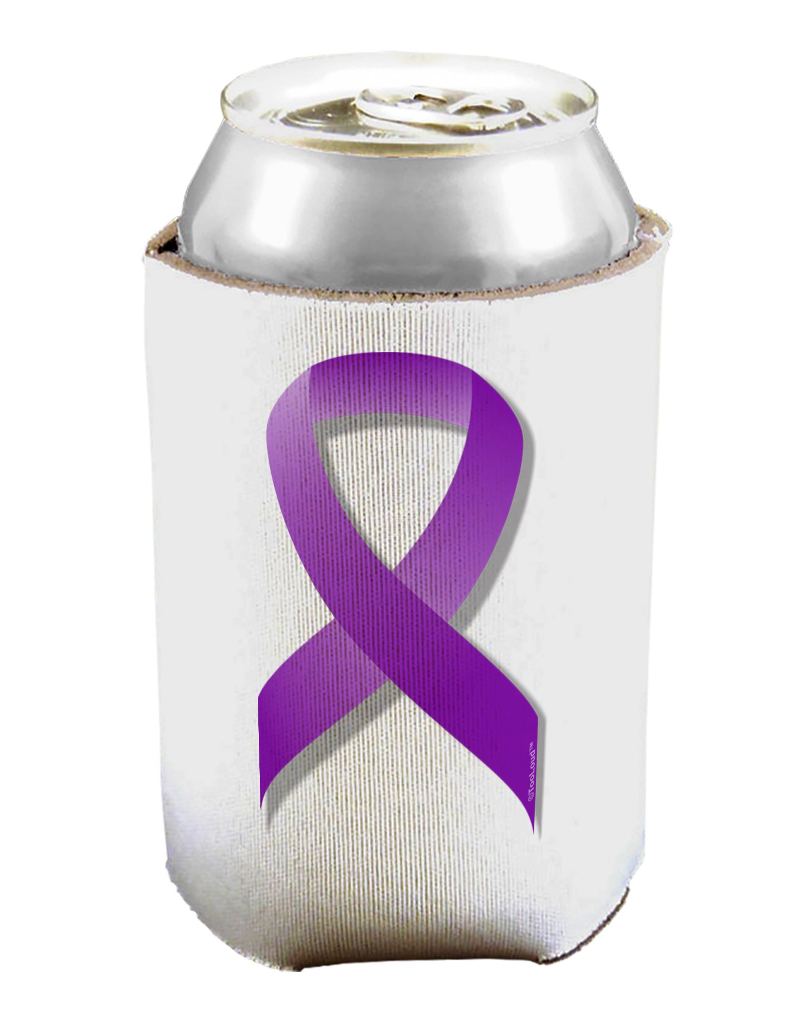 Epilepsy Awareness Ribbon Purple Can & Bottle Cooler Insulator - 2 Pack Set for Picnics, BBQs, and Outdoor Events