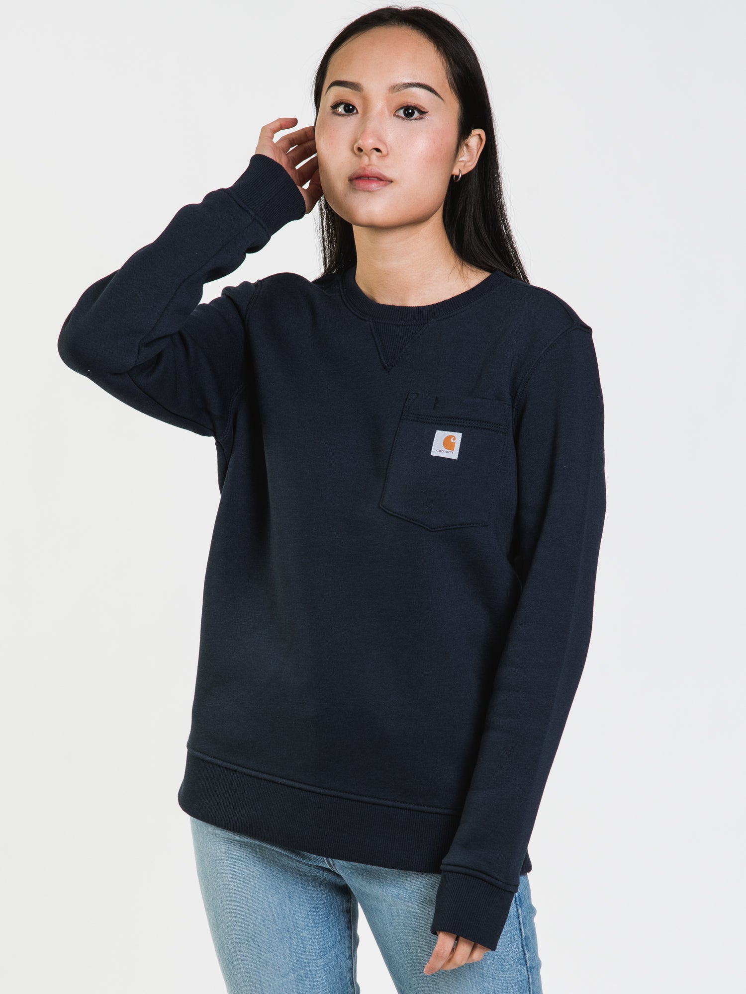 Carhartt Clarksburg Crewneck Sweater for Men - Heavyweight Cotton Workwear Pullover - Warm & Durable Winter Sweatshirt (Perfect for Construction, Outdoor Jobs & Casual Wear)