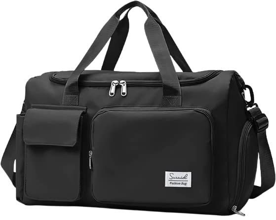 black gym bag
