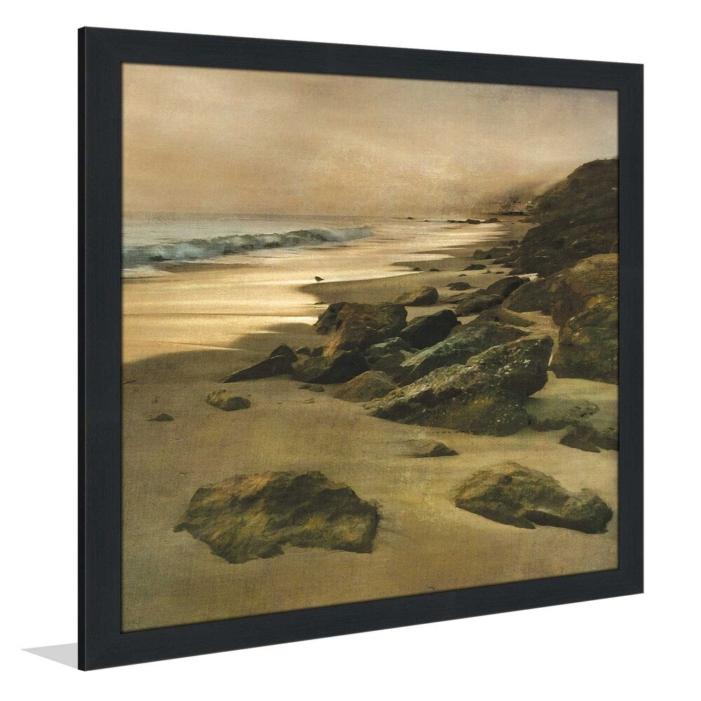 Beach at Dusk by Mike Calascibetta - Premium Acrylic Wall Art Print - Coastal Sunset Decor for Living Room, Bedroom & Office