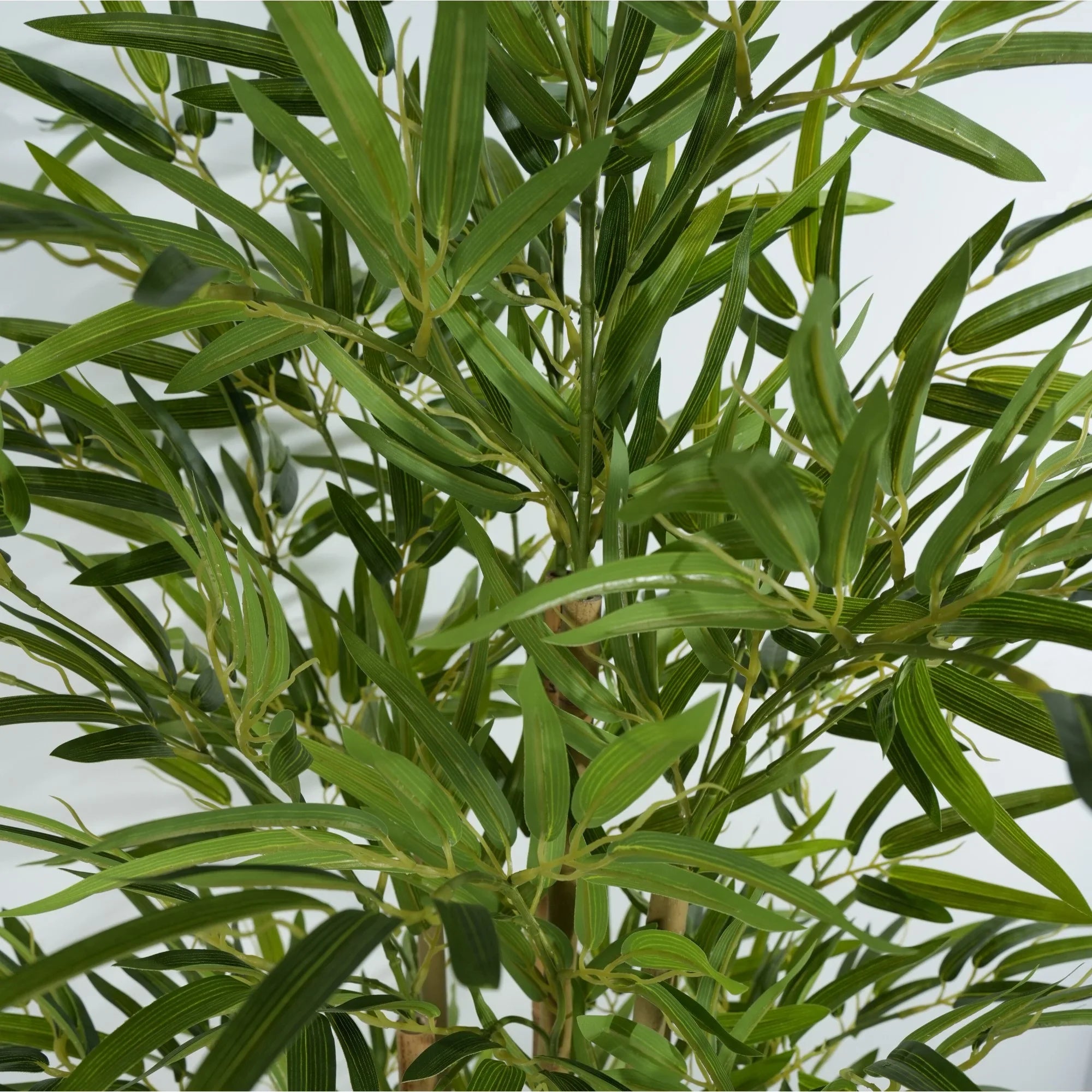 Premium Artificial Bamboo Plant with Real Touch Leaves - 150cm Tall Natural Trunk for Home & Office Decor, Zen Garden, and Asian-Inspired Interior Design