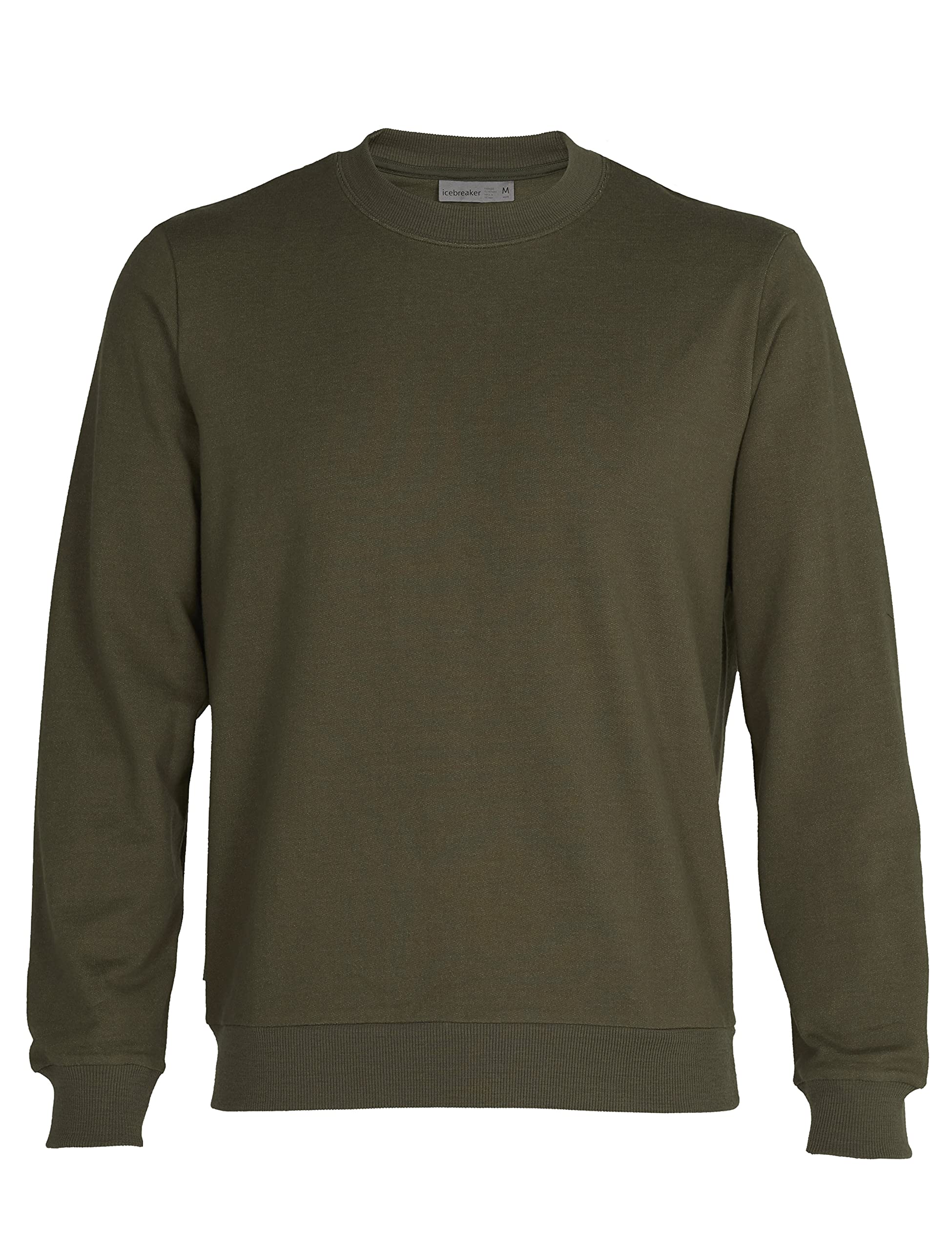 Icebreaker Men's Central Long Sleeve Wool Sweatshirt - Soft & Warm Casual Pullover for Lounge, Travel & Outdoor Activities