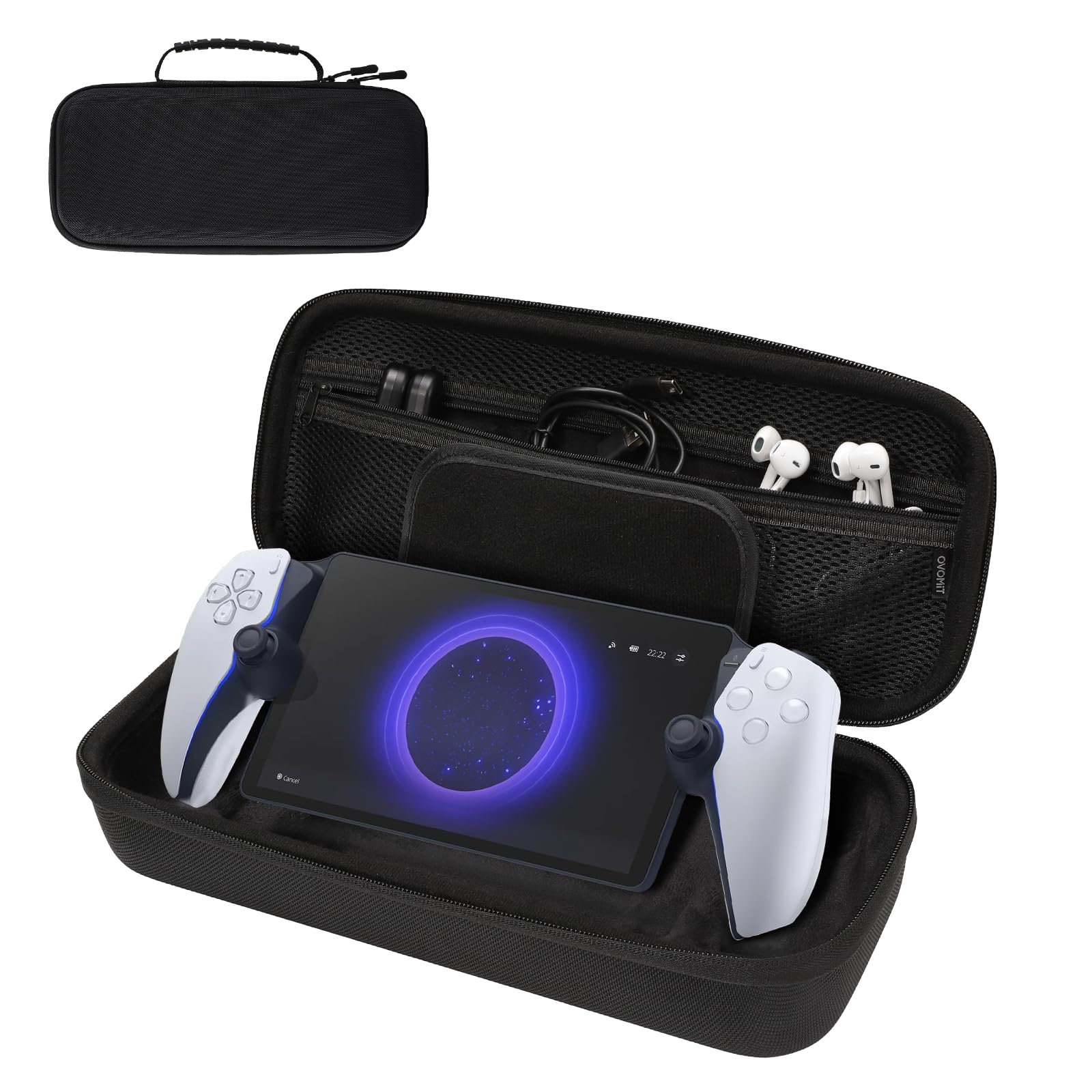 TiMOVO PS5 Portal Controller Case 2023, Protective EVA Carrying Case for Sony Playstation Portal, Storage Bag for Controller Accessories - Perfect for Travel, Gaming Parties & Home Organization