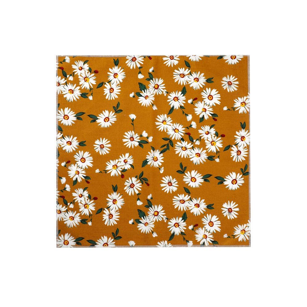 **Washable Cotton Dog Bandanas & Cat Scarves - Cute Flower Print Pet Bibs for Small Medium Large Dogs - Perfect for Grooming, Photos & Daily Walks**