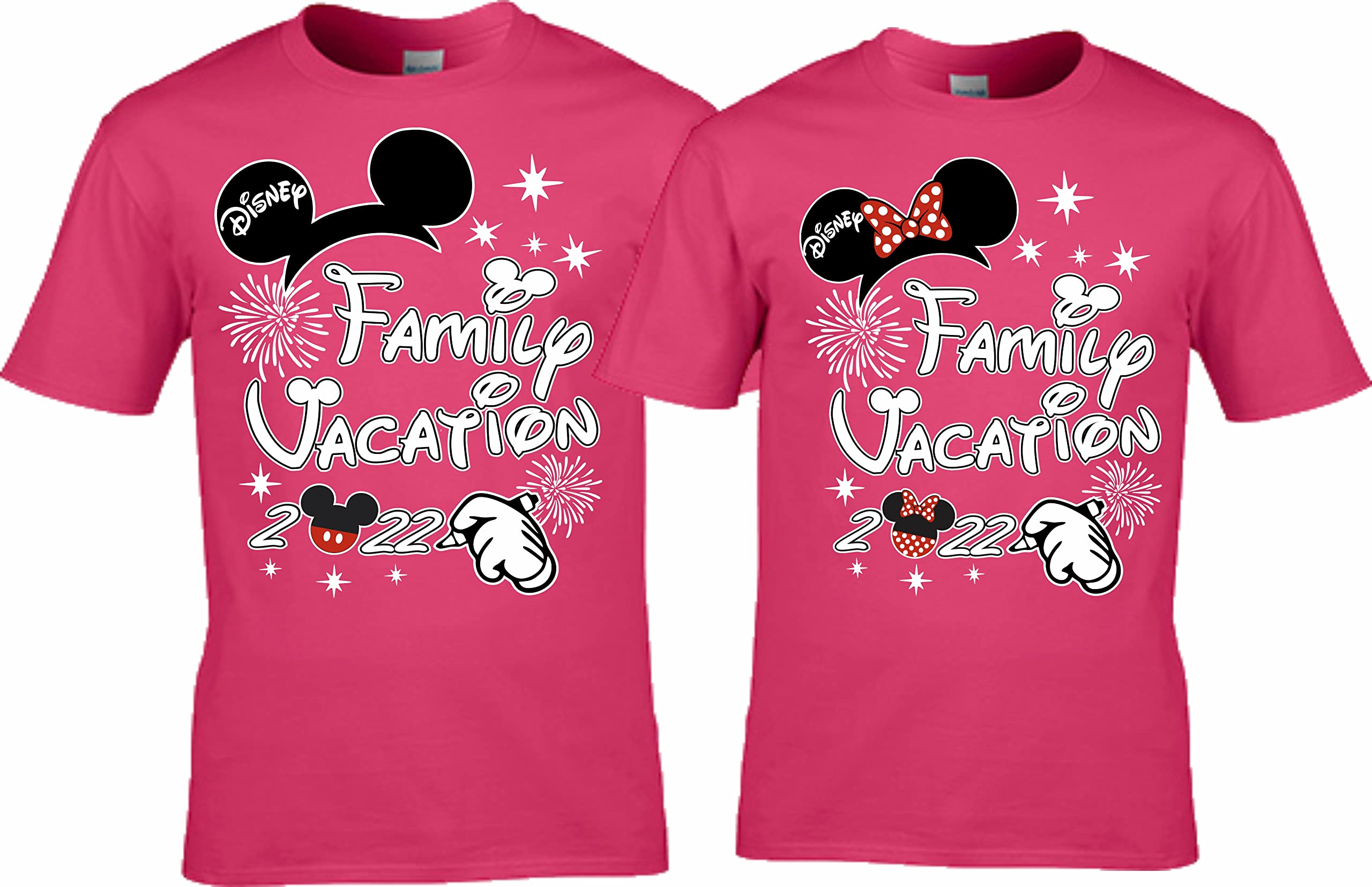 2022 Mickey Minnie Matching Family Vacation T-Shirts for Men Women & Kids - Disney Trip Outfits