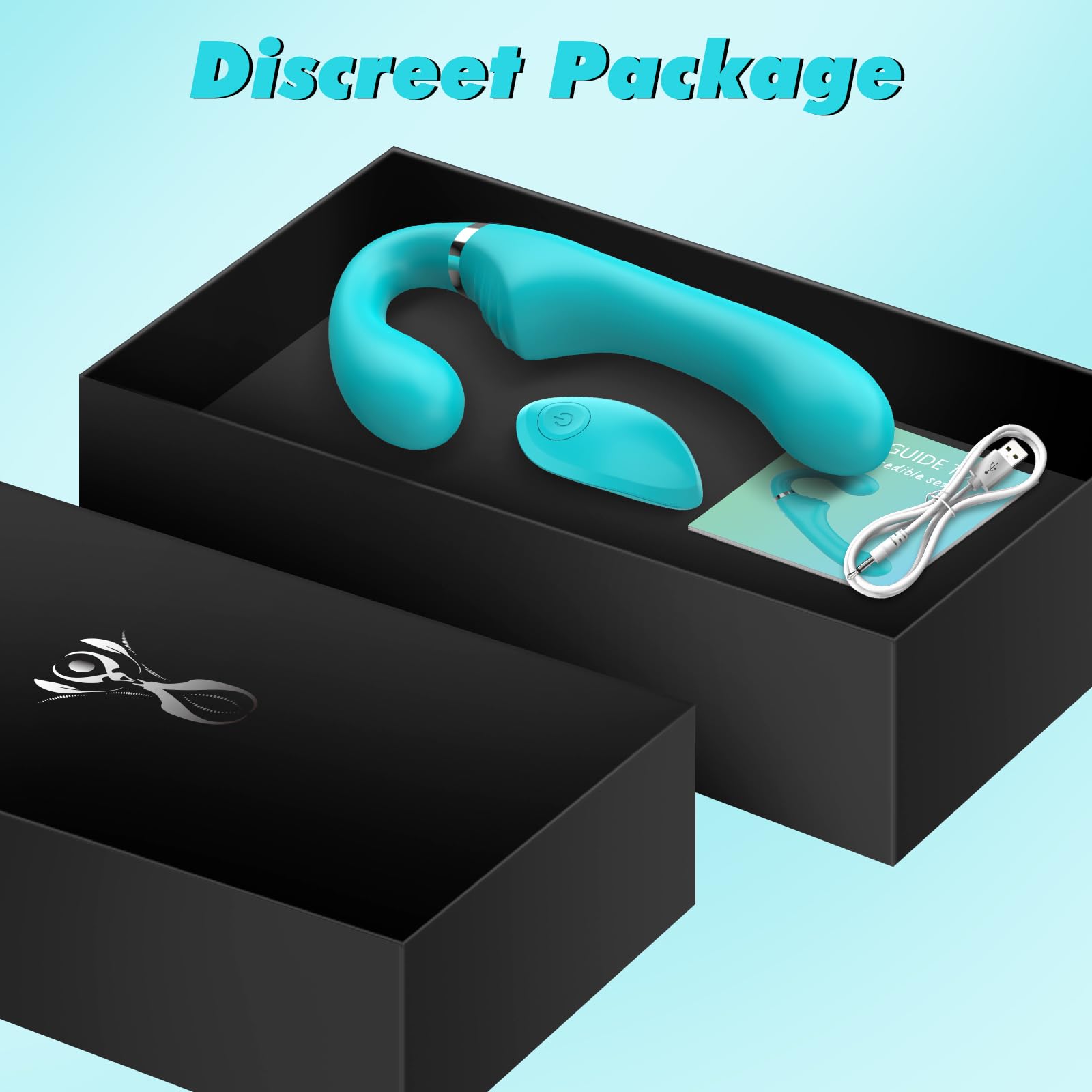 Remote Control Strapless Strap-On Dildo for Women - Double Ended Silicone Vibrator with 7 Vibration Modes & Anti-Slip Design, G-Spot Stimulation Adult Toy for Lesbian Couples | Perfect for Couples Play, Solo Exploration & Spicing Up Your Intimate Moments