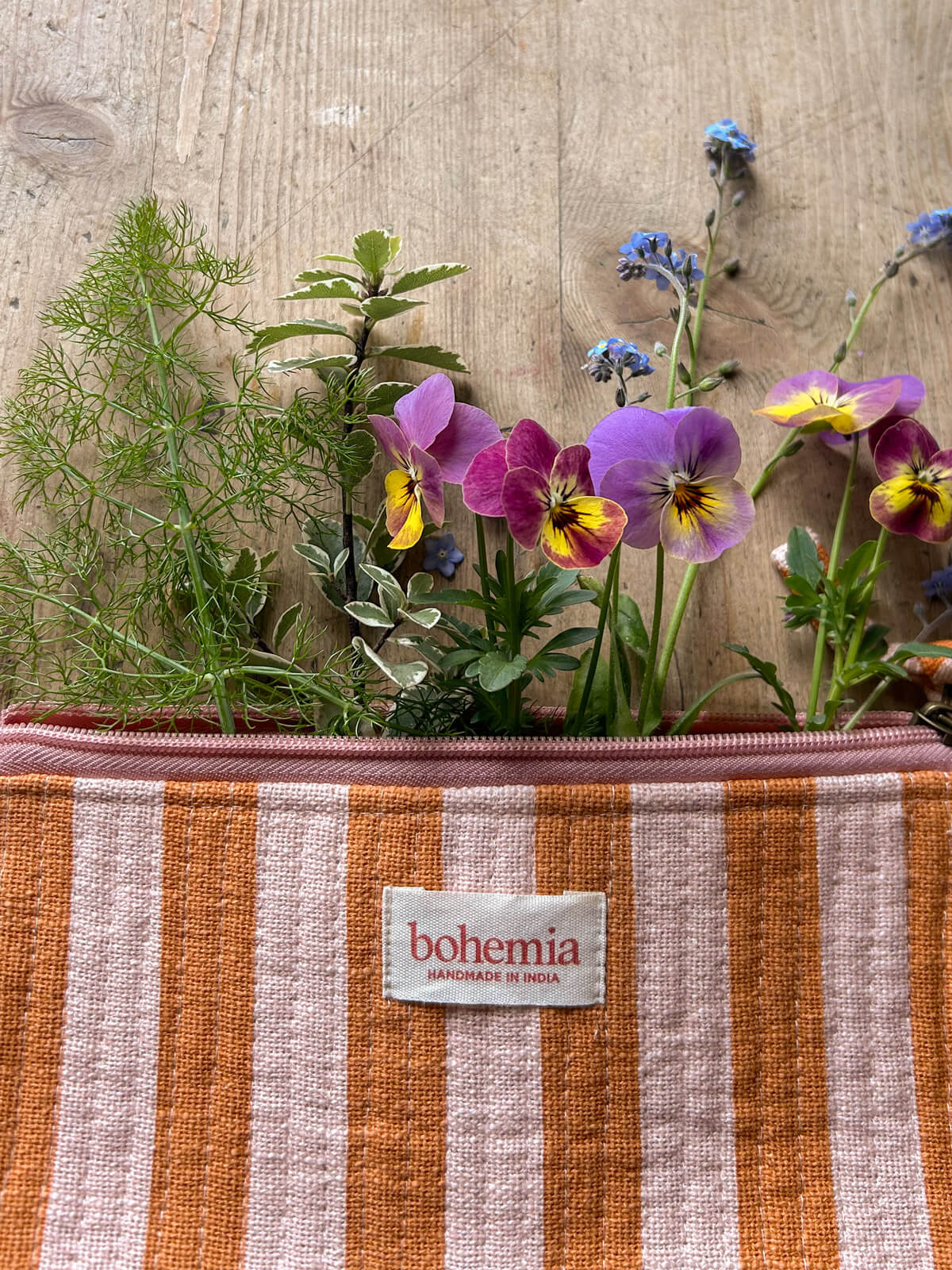 Jaipur Stripe Pencil Case - Pink City Inspired School & Office Supplies for Students & Professionals