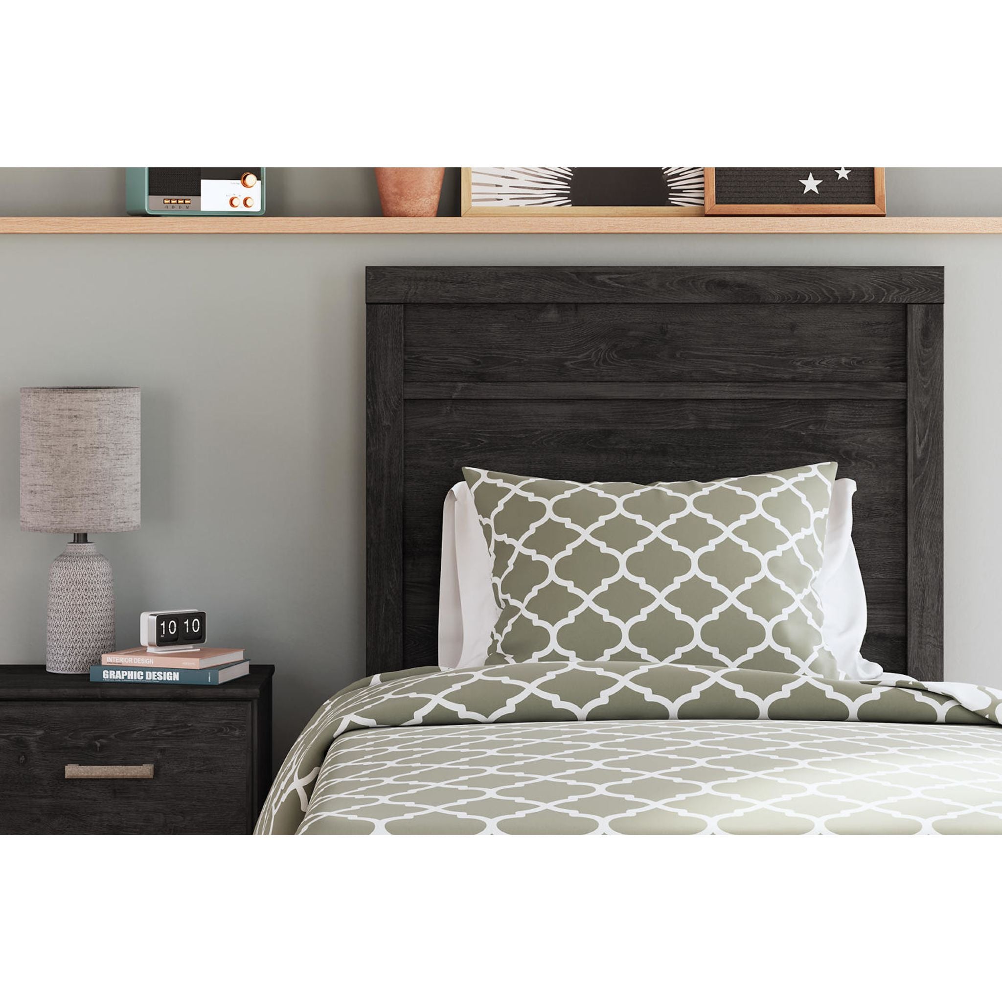 Belachime Modern Panel Bed Frame - Queen Size, Sturdy Wooden Platform Bed with Headboard & Footboard - Perfect for Bedroom, Guest Room, and Dormitory