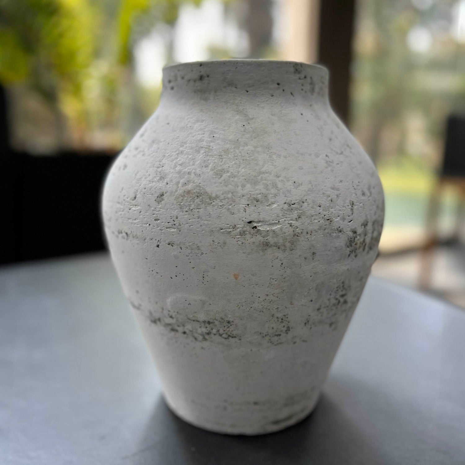 Ashwyck Medium Vase in Antique White - Elegant Home Decor for Living Room, Dining Table & Wedding Centerpieces