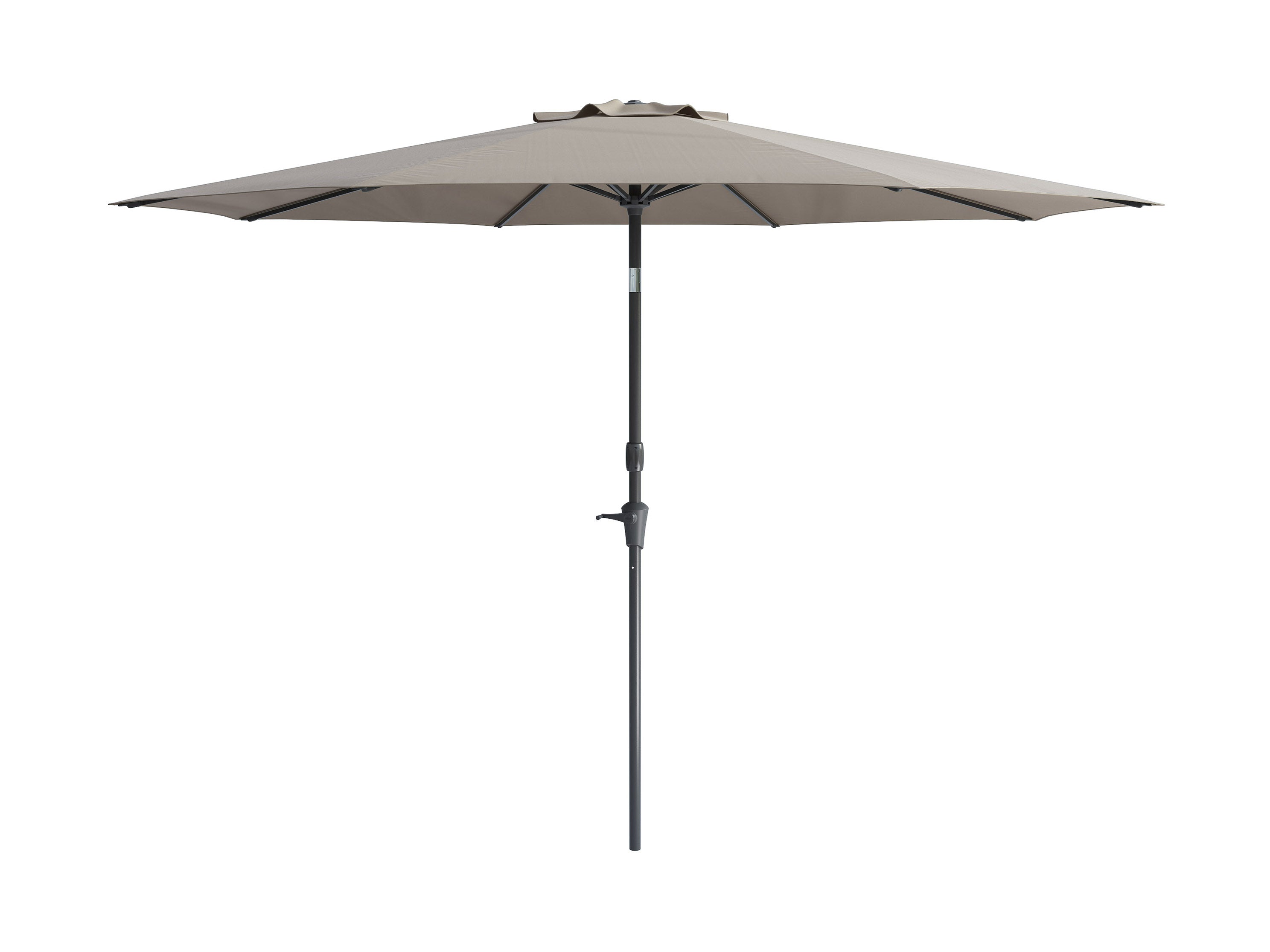 10ft Wind Resistant Sandy Grey Patio Umbrella - Outdoor Dining, Poolside Lounging & Backyard Shade Solution