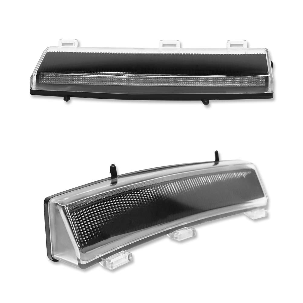 2006-2009 Nissan 350Z LED Side Marker DRL Assembly - White/Amber Switchback Daytime Running Lights & Turn Signals - Front Bumper Reflector Upgrade for Enhanced Visibility & Style