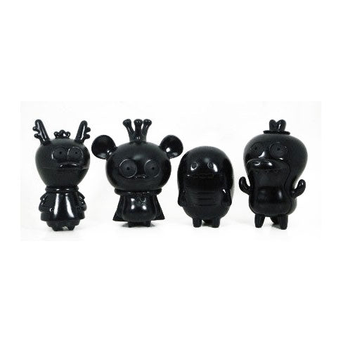 Bossy Bear & Friends All Black Edition Plush Toy - Cute Stuffed Animal for Kids, Gifts, and Home Decor | Perfect for Birthdays, Valentine's Day, and Nursery Room Decorations