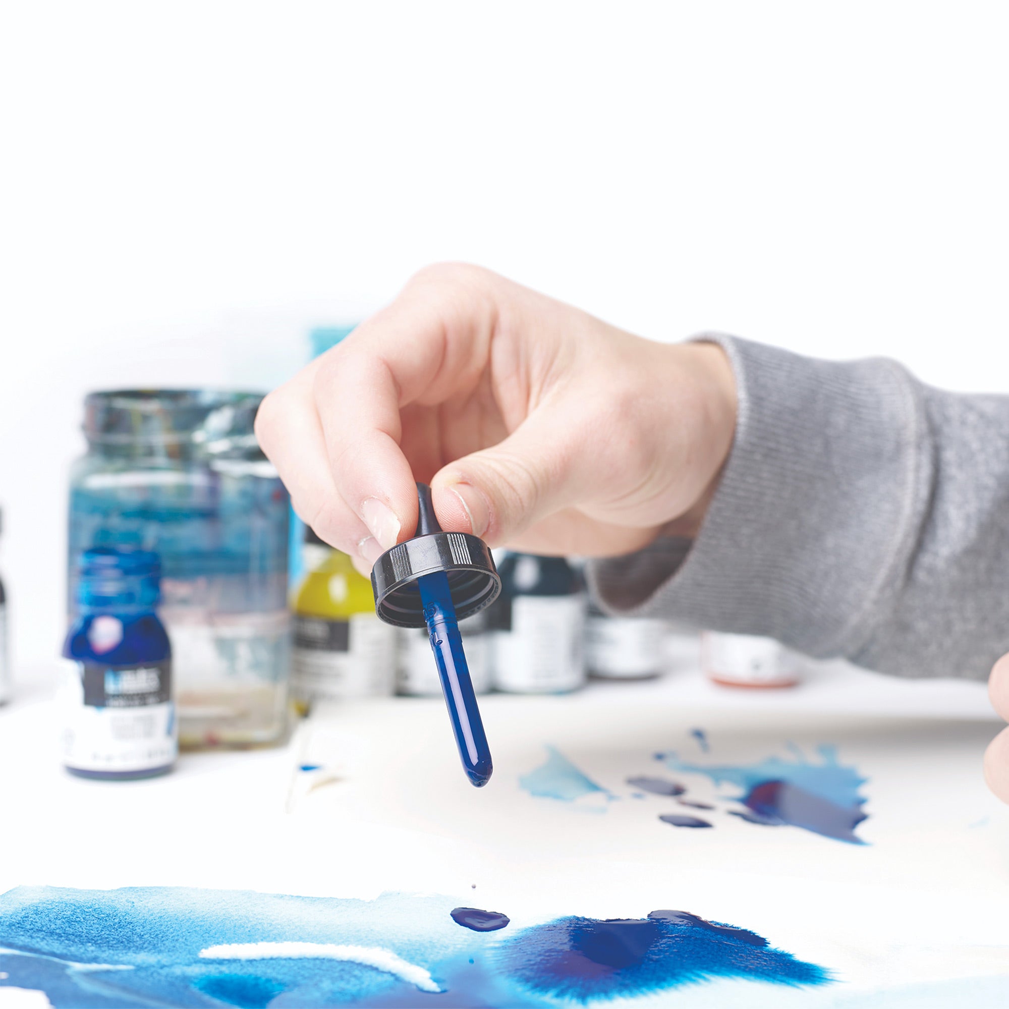 Professional Acrylic Ink - Vibrant Turquoise Color for Artists | Perfect for Canvas Painting, Calligraphy & DIY Crafts