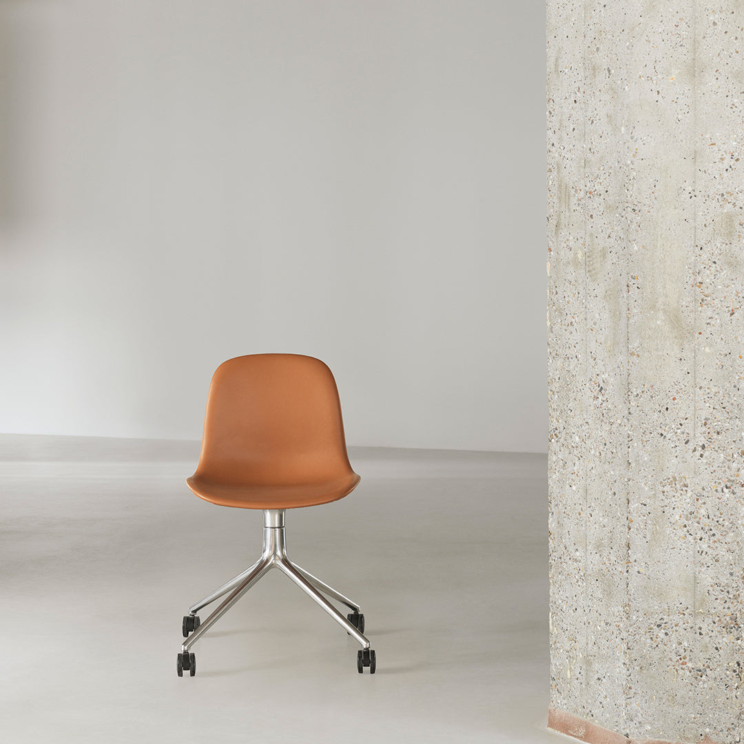 Ergonomic Form Chair with 4-Wheel Swivel Base & Comfortable Upholstery - Perfect for Office, Home Office, and Conference Room Use