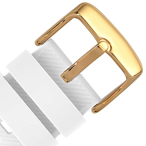 White / Gold Buckle