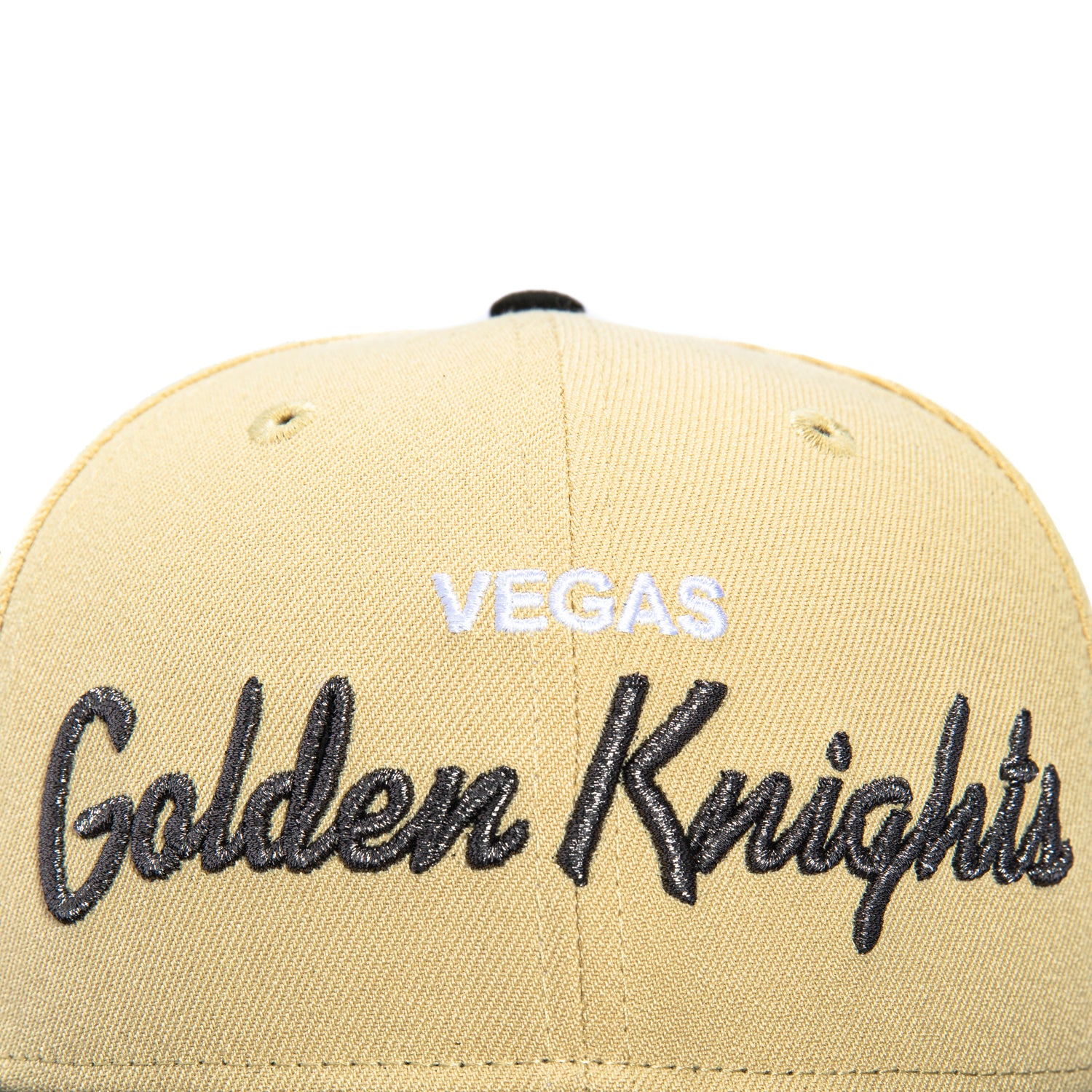 New Era 59Fifty Vegas Golden Knights 2024 Winter Classic Patch Script Hat - Tan & Black NHL Hockey Cap for Men & Women - Perfect for Games, Tailgating & Fan Collections