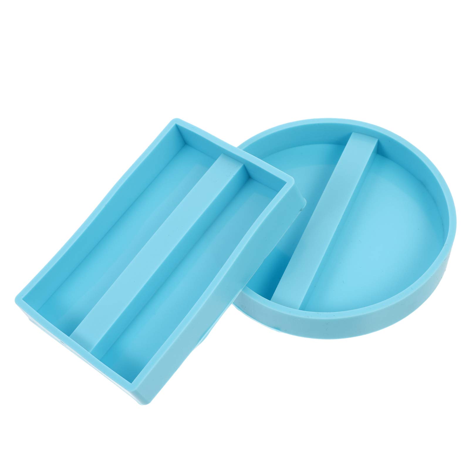 2pcs Silicone Business Card Holder Mold - DIY Epoxy Resin Craft Mold for Soap, Candle Making - Office & Study Storage Organizer (Style A) - Perfect for Crafters, Small Business Owners & Home Organization